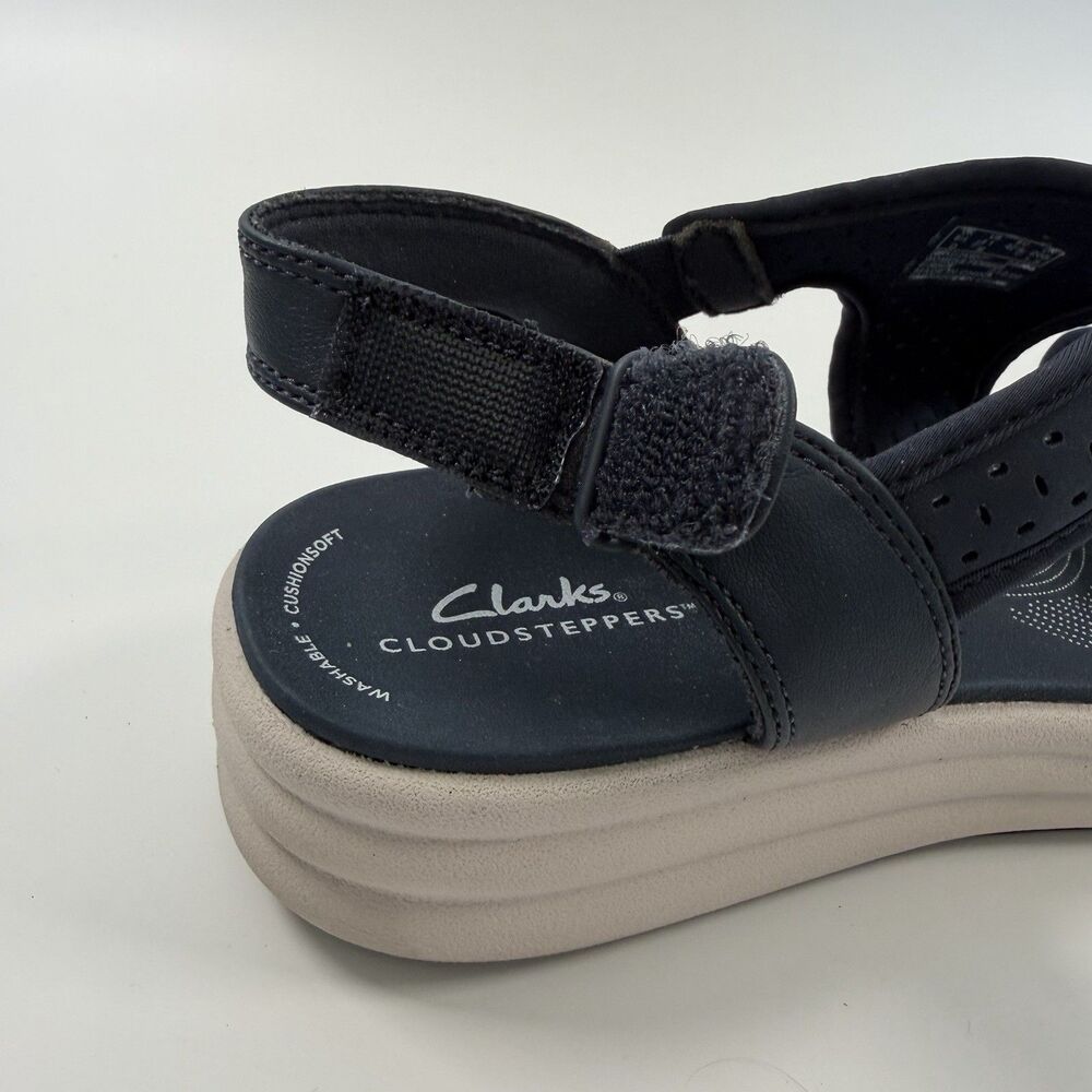 Clarks Cloudsteppers Drift Fern Women's Sandals Adjustable Strap Blue Size 11 - Picture 9 of 10